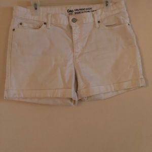 White Denim girlfriend shorts